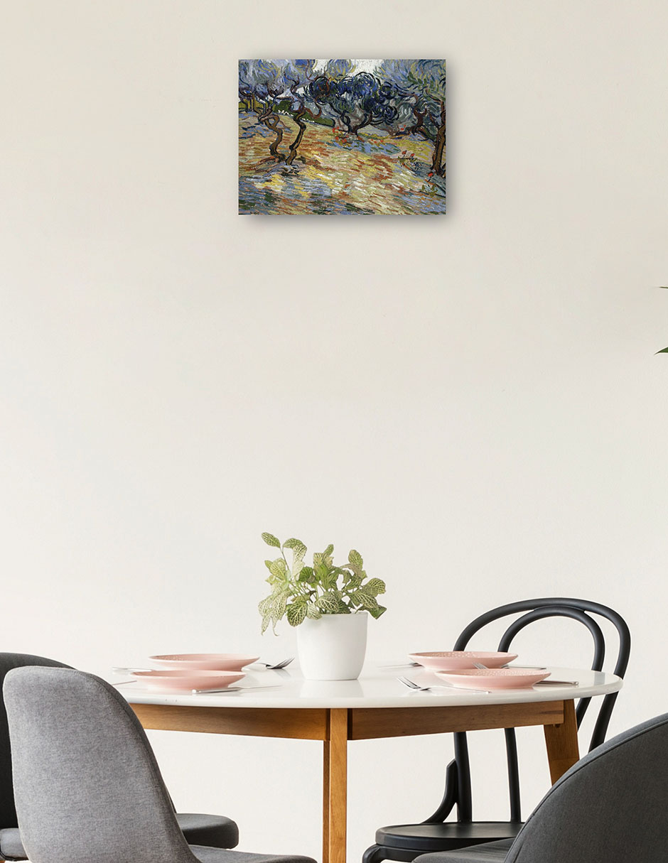 Foto 2 | Cuadro Decorativo - Olivos- Vincent Van Gogh - Paisaje - 77x102 - Impresión En Lienzo - Fine Art Tj