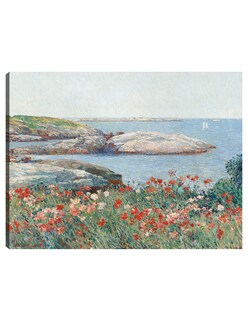 Foto 1 | Cuadro Decorativo - Amapolas, Isles Of Shoals, 1891- Childe Hassam - Costa - 69x92 - Impresión En Lienzo - Fine Art Tj