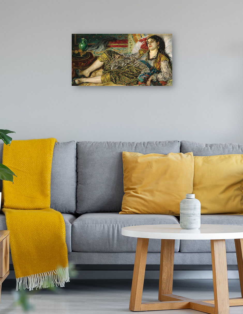 Foto 4 | Cuadro Decorativo - Odalisca- Pierre-auguste Renoir - Fotografía - 46x89 - Impresión En Lienzo - Fine Art Tj