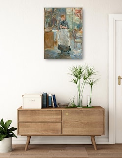 Foto 3 | Cuadro Decorativo - En El Comedor- Berthe Morisot - Fotografía - 69x92 - Impresión En Lienzo - Fine Art Tj