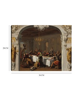 Foto 6 | Cuadro Decorativo - La Última Cena, 1713/1714- Sebastiano Ricci - Religión - 28x36 - Impresión En Lienzo - Fine Art Tj