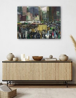 Foto 5 | Cuadro Decorativo - Nueva York- George Bellows - Ciudades - 46x61 - Impresión En Lienzo - Fine Art Tj