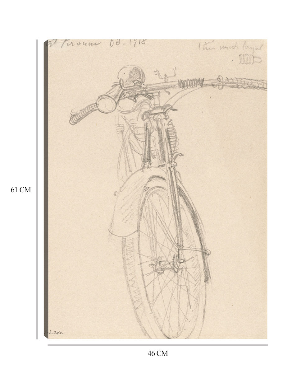 Foto 7 pulgar | Cuadro Decorativo - Motocicleta (1918)- John Singer Sargent - Abstracto - 46x61 - Impresión En Lienzo - Fine Art Tj