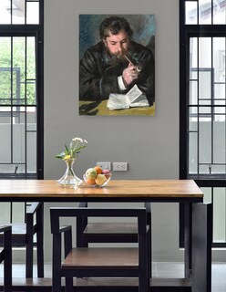 Foto 4 | Cuadro Decorativo - Claude Monet- Pierre-auguste Renoir - Fotografía - 69x92 - Impresión En Lienzo - Fine Art Tj