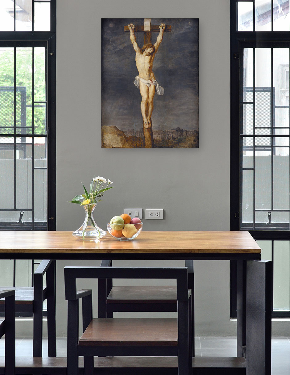 Foto 4 | Cuadro Decorativo - Cristo En La Cruz (1592 – 1633)- Peter Paul Rubens - Religión - 46x61 - Impresión En Lienzo