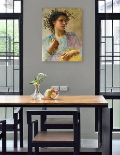 Foto 4 | Cuadro Decorativo - Verano (1880)- William Bouguereau - Fotografía - 28x36 - Impresión En Lienzo - Fine Art Tj