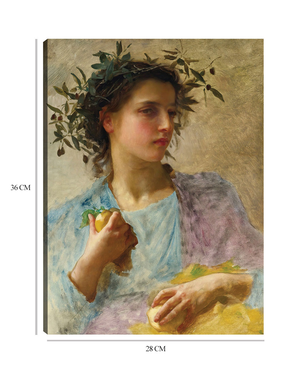 Foto 7 pulgar | Cuadro Decorativo - Verano (1880)- William Bouguereau - Fotografía - 28x36 - Impresión En Lienzo - Fine Art Tj