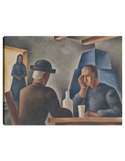 Foto 1 | Cuadro Decorativo - En Una Posada (1927)- Mikuláš Galanda - Fotografía - 28x36 - Impresión En Lienzo - Fine Art Tj