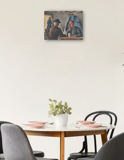 Foto 2 | Cuadro Decorativo - En Una Posada (1927)- Mikuláš Galanda - Fotografía - 28x36 - Impresión En Lienzo - Fine Art Tj