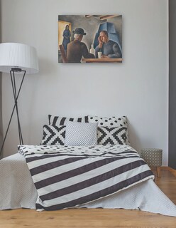 Foto 3 | Cuadro Decorativo - En Una Posada (1927)- Mikuláš Galanda - Fotografía - 28x36 - Impresión En Lienzo - Fine Art Tj
