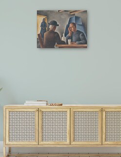 Foto 4 | Cuadro Decorativo - En Una Posada (1927)- Mikuláš Galanda - Fotografía - 28x36 - Impresión En Lienzo - Fine Art Tj