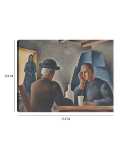 Foto 6 | Cuadro Decorativo - En Una Posada (1927)- Mikuláš Galanda - Fotografía - 28x36 - Impresión En Lienzo - Fine Art Tj