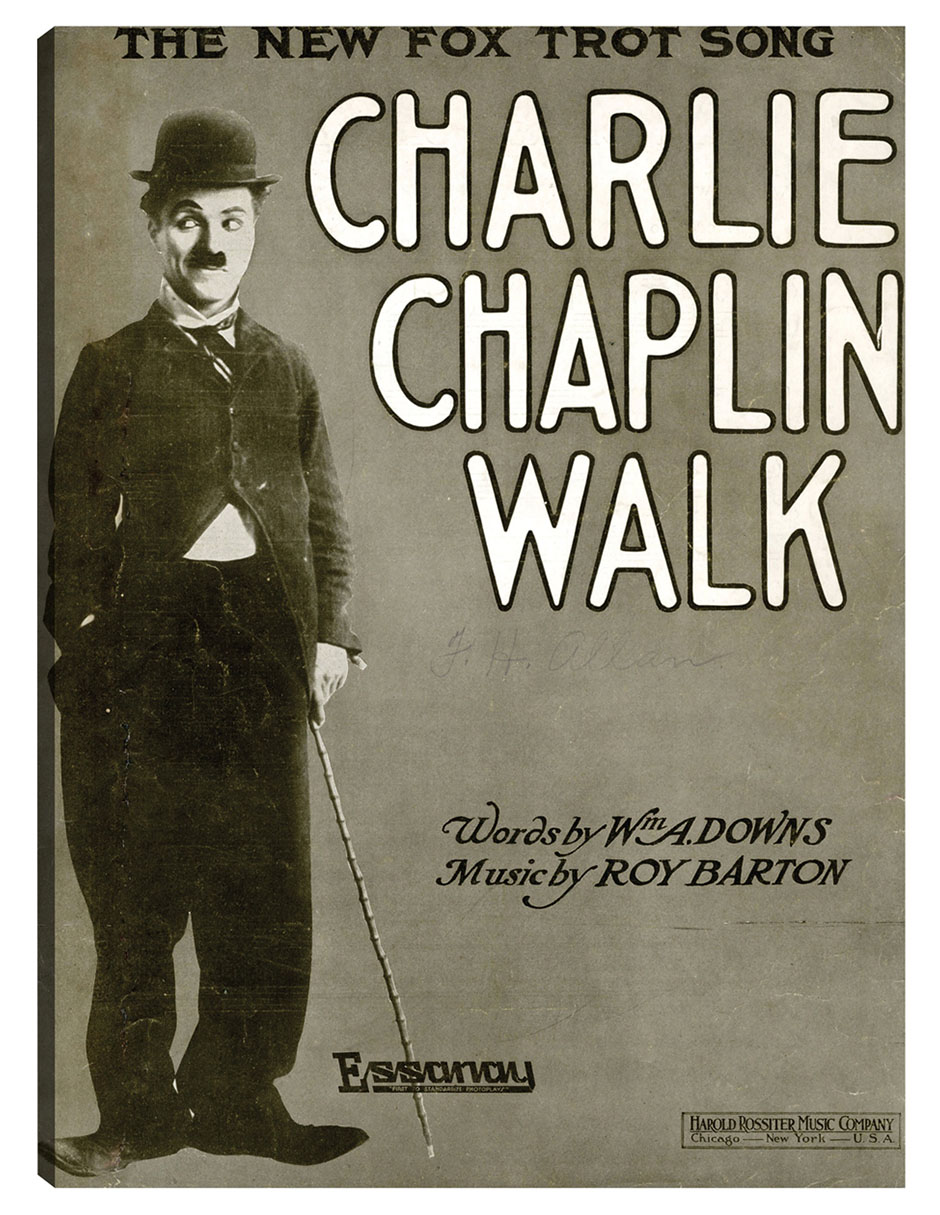 Foto 1 | Cuadro Decorativo - Paseo De Charlie Chaplin (1915)- Unknown - Fotografía - 28x36 - Impresión En Lienzo - Fine Art Tj
