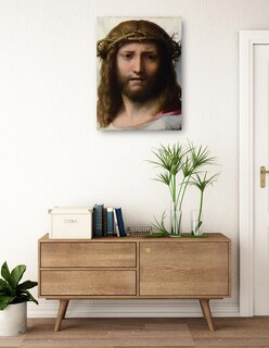 Foto 3 | Cuadro Decorativo - Cabeza De Cristo (1525-1530)- Correggio - Religión - 28x36 - Impresión En Lienzo - Fine Art Tj