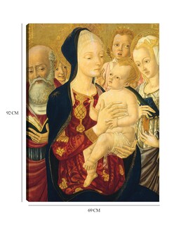 Foto 6 | Cuadro Decorativo - La Virgen Y El Niño Con San Jerónimo, Santa Catalina - Matteo Di Giovanni - 69x92 - Fine Art Tj