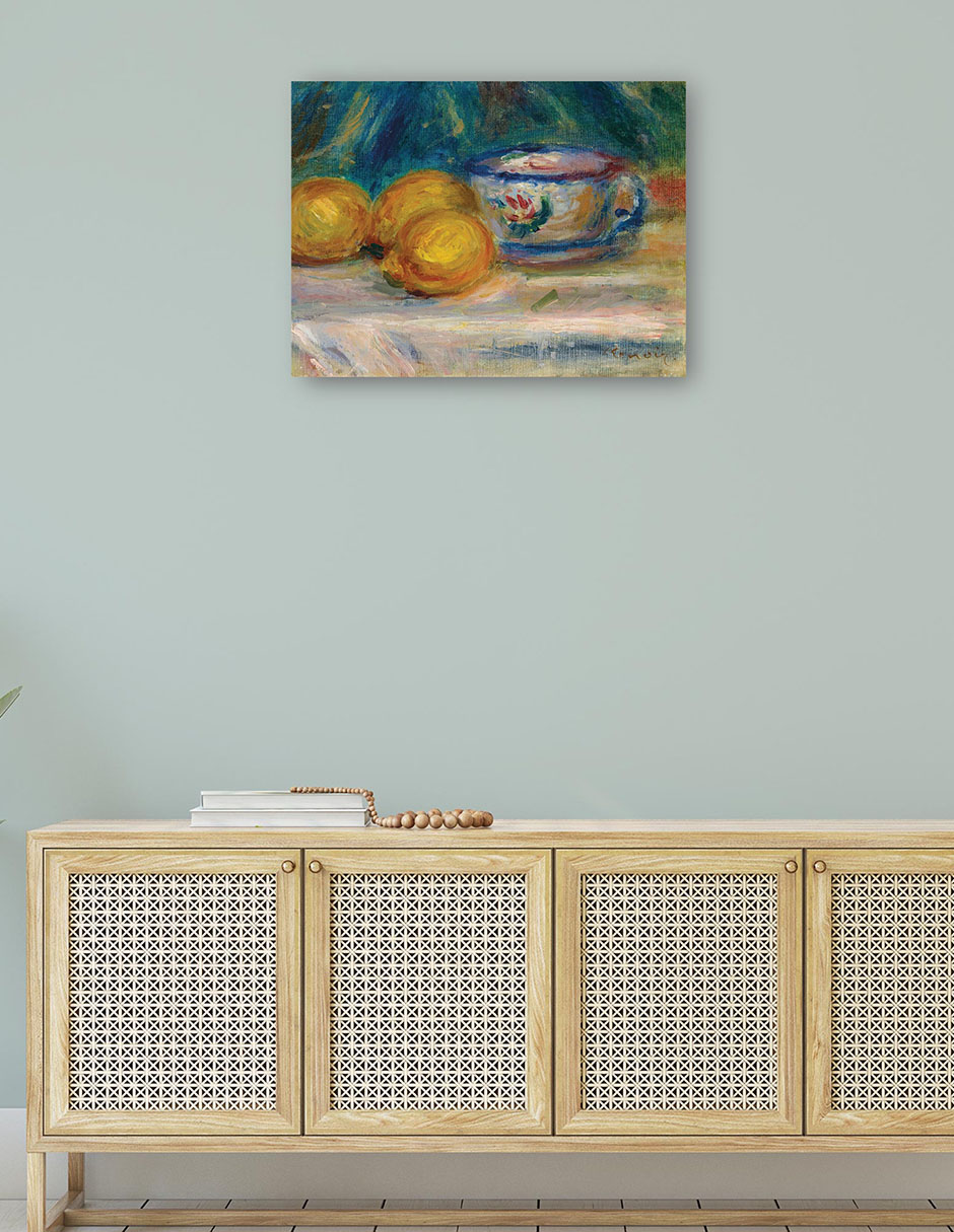 Foto 5 pulgar | Cuadro Decorativo - Naturaleza Muerta, Tres Limones Y Una Copa (hacia 1895)- Pierre-auguste Renoir  - 28x36 - Fine Art