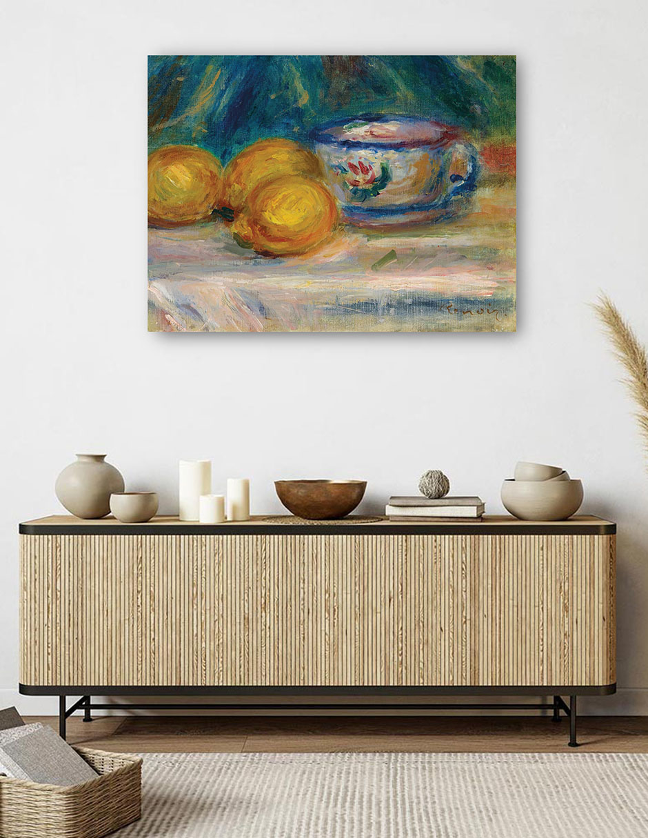 Foto 6 pulgar | Cuadro Decorativo - Naturaleza Muerta, Tres Limones Y Una Copa (hacia 1895)- Pierre-auguste Renoir  - 28x36 - Fine Art