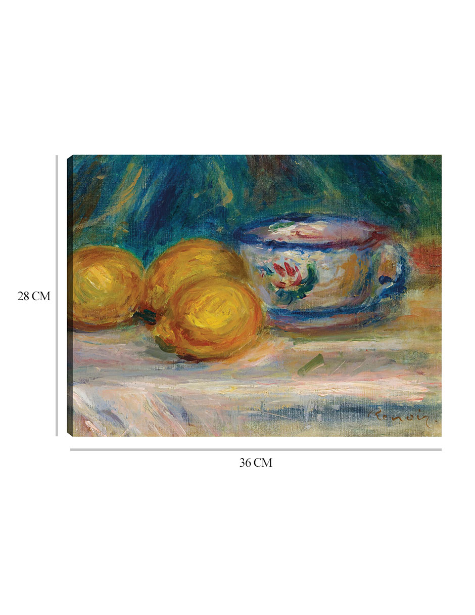 Foto 7 pulgar | Cuadro Decorativo - Naturaleza Muerta, Tres Limones Y Una Copa (hacia 1895)- Pierre-auguste Renoir  - 28x36 - Fine Art