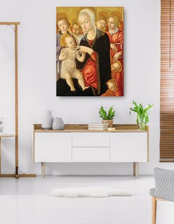 Foto 5 | Cuadro Decorativo - Virgen Y El Niño Con Ángeles Y Querubines, C. 1460/1465- Matteo Di Giovanni - 77x102 - Fine Art Tj