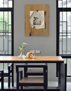 Foto 4 | Cuadro Decorativo - Trampantojo De Un Grabado De Ferdinand Bol, C. 1675- Dutch Or Flemish 17th Century - 28x36 - Fin