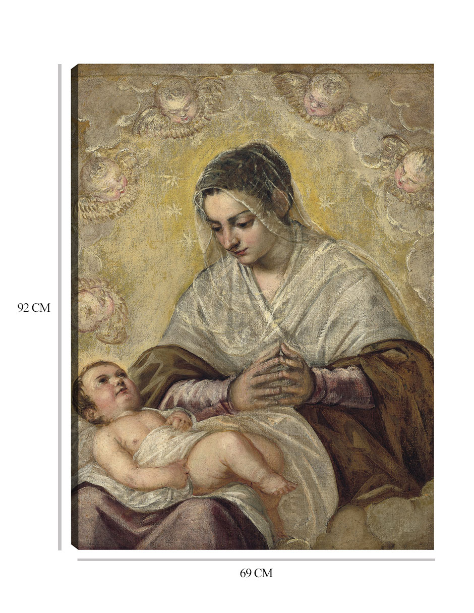 Foto 7 pulgar | Cuadro Decorativo - La Virgen De Las Estrellas (c. 1575-1585)- Jacopo Tintoretto - Religión - 69x92 - Fine Art Tj