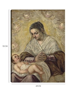 Foto 6 | Cuadro Decorativo - La Virgen De Las Estrellas (c. 1575-1585)- Jacopo Tintoretto - Religión - 69x92 - Fine Art Tj