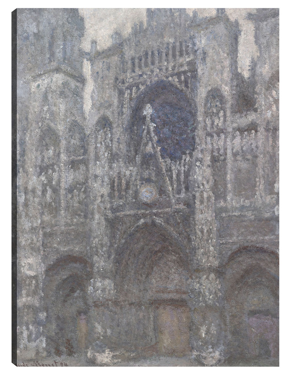 Foto 2 pulgar | Cuadro Decorativo - La Catedral De Ruán. El Portal, Tiempo Gris (1892)- Claude Monet - Ciudades - 69x92 - Fine Art Tj