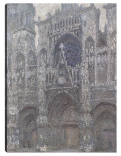Foto 1 | Cuadro Decorativo - La Catedral De Ruán. El Portal, Tiempo Gris (1892)- Claude Monet - Ciudades - 69x92 - Fine Art Tj