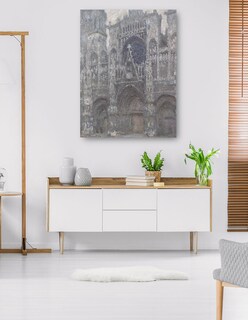Foto 5 | Cuadro Decorativo - La Catedral De Ruán. El Portal, Tiempo Gris (1892)- Claude Monet - Ciudades - 69x92 - Fine Art Tj