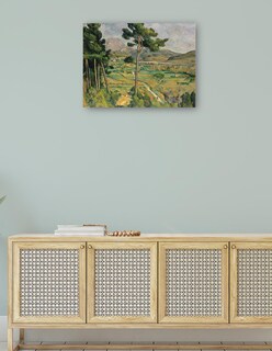 Foto 4 | Cuadro Decorativo - Mont Sainte-victoire Y El Viaducto Del Arco Del Valle Del Río (1882-1885)- Paul Cézanne -