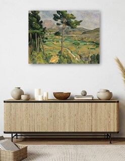 Foto 5 | Cuadro Decorativo - Mont Sainte-victoire Y El Viaducto Del Arco Del Valle Del Río (1882-1885)- Paul Cézanne -