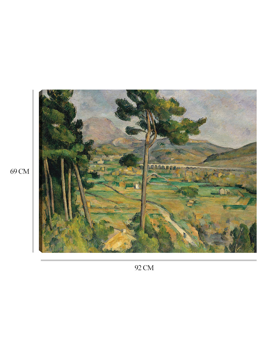 Foto 7 pulgar | Cuadro Decorativo - Mont Sainte-victoire Y El Viaducto Del Arco Del Valle Del Río (1882-1885)- Paul Cézanne -