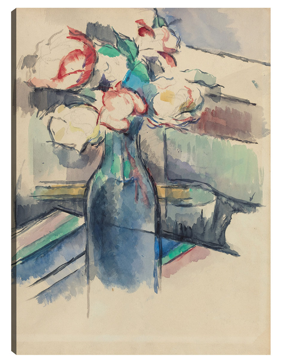 Foto 2 pulgar | Cuadro Decorativo - Rosas En Una Botella (anverso) (1900-1904)- Paul Cézanne - Floral - 28x36 - Impresión En L