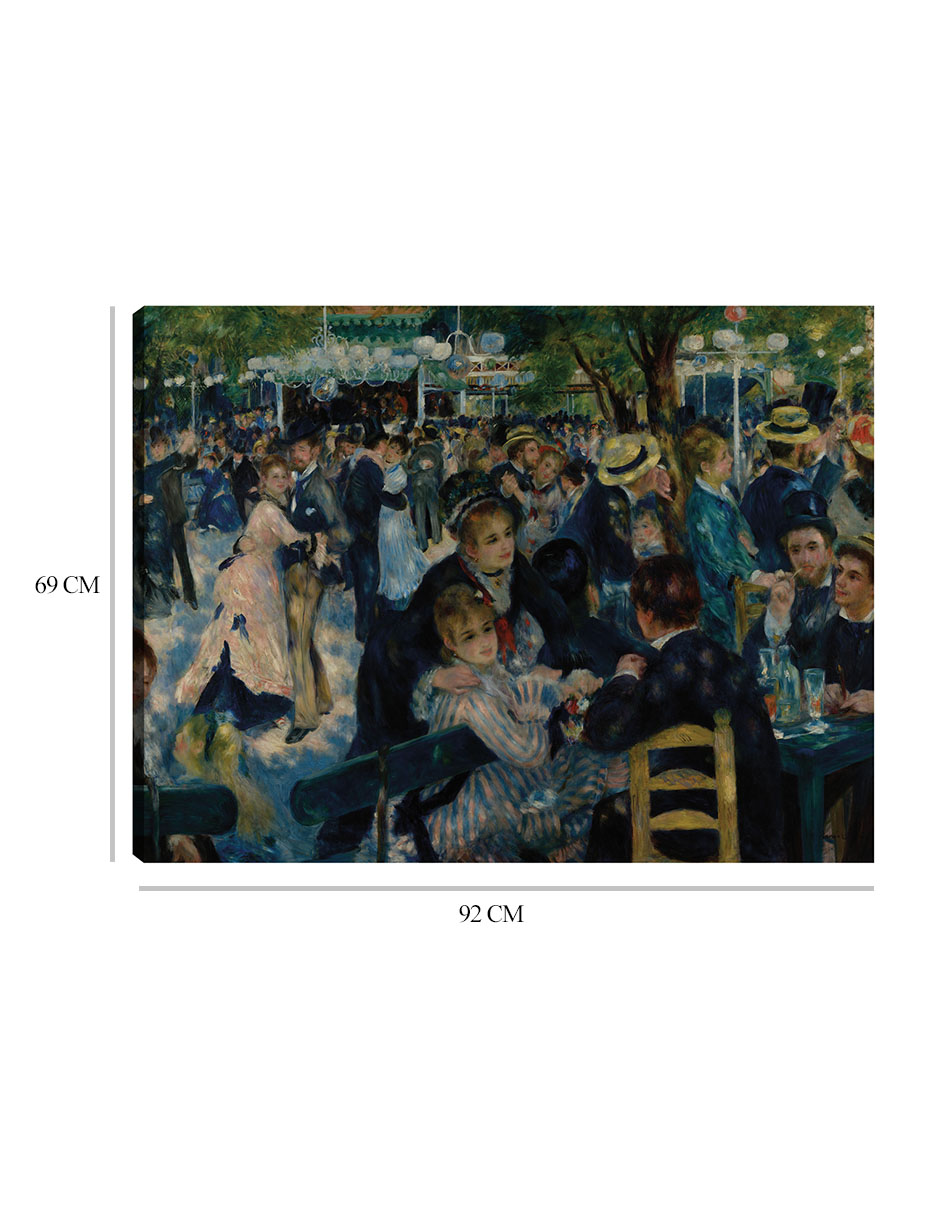 Foto 6 | Cuadro Decorativo - Danza En Le Moulin De La Galette (1876) Ii- Pierre-auguste Renoir - Religión - 69x92 - Fine Art Tj