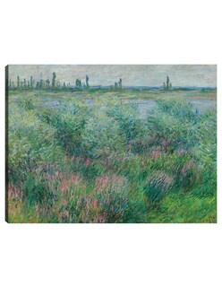 Foto 1 | Cuadro Decorativo - Orillas Del Sena Cerca De Vétheuil (1881)- Claude Monet - Paisaje - 28x36 - Impresión En L