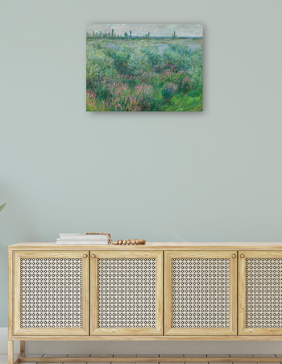 Foto 5 pulgar | Cuadro Decorativo - Orillas Del Sena Cerca De Vétheuil (1881)- Claude Monet - Paisaje - 28x36 - Impresión En L
