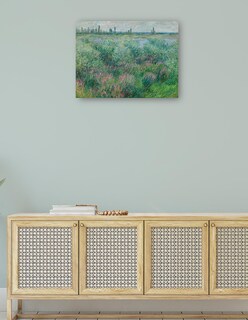 Foto 4 | Cuadro Decorativo - Orillas Del Sena Cerca De Vétheuil (1881)- Claude Monet - Paisaje - 28x36 - Impresión En L