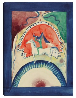 Foto 1 | Cuadro Decorativo - Diseño Para La Portada Del Almanaque 'el Jinete Azul' (1911)- Wassily Kandinsky - 107x143 - Fine