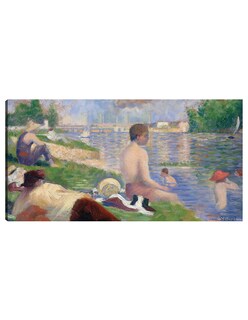 Foto 1 | Cuadro Decorativo - Estudio Final Para “bañistas En Asnières” (1883)- Georges Seurat - Fotografía - 34x64 - Fine A