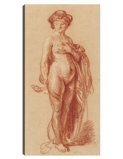 Foto 1 | Cuadro Decorativo - Mujer Desnuda Con Serpiente (1637)- Rembrandt Van Rijn - Fotografía - 34x64 -impresión En