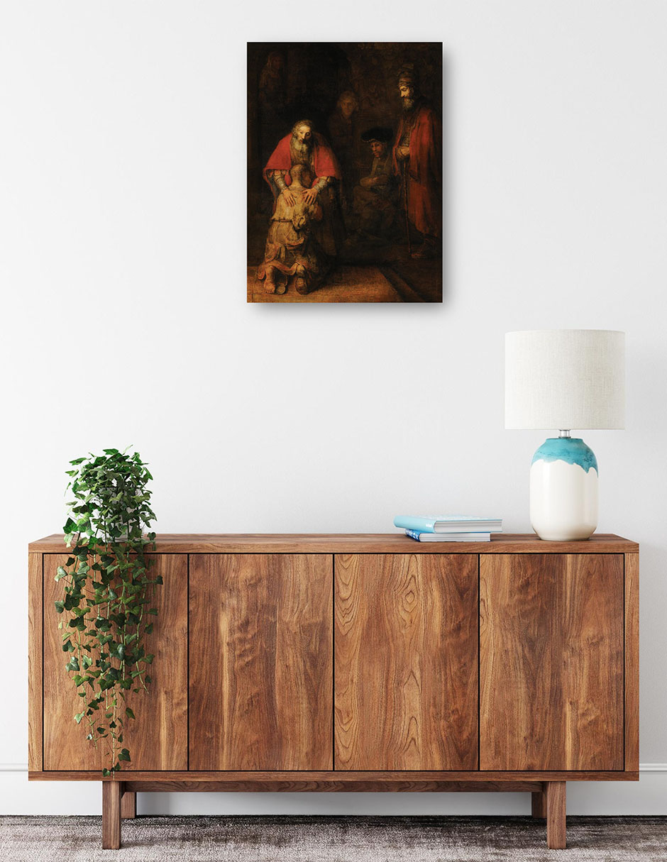 Foto 2 | Cuadro Decorativo - El Regreso Del Hijo Pródigo- Rembrandt Harmensz Van Rijn - Religión - 28x36 -impresión En