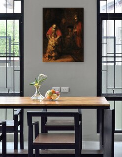 Foto 4 | Cuadro Decorativo - El Regreso Del Hijo Pródigo- Rembrandt Harmensz Van Rijn - Religión - 28x36 -impresión En