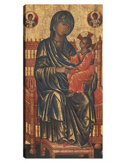 Foto 1 | Cuadro Decorativo - La Virgen Y El Niño Entronizados, C. 1250/1275- Constantinople - Religión - 72x138 - Fine Art Tj