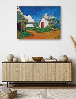 Foto 5 | Cuadro Decorativo - Tres Cabañas Blancas En Saintes-maries (1888)- Vincent Van Gogh - Religión - 46x61 - Fine Art Tj