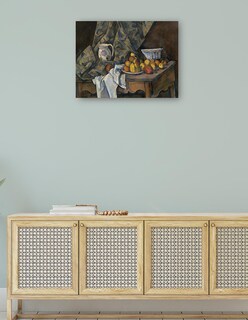 Foto 4 | Cuadro Decorativo - Naturaleza Muerta Con Manzanas Y Melocotones (c. 1905)- Paul Cézanne - Religión - 46x61 - Fine Ar