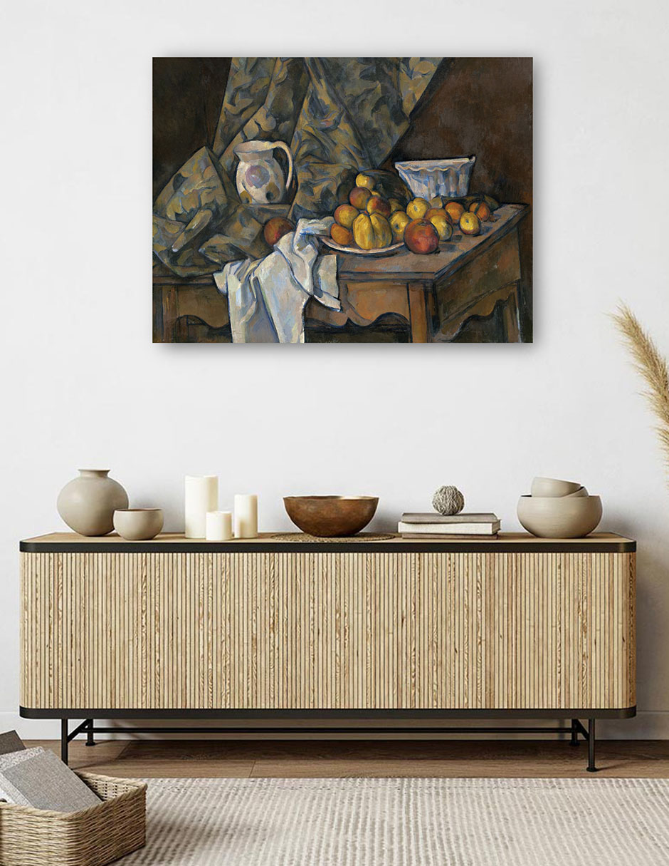Foto 6 pulgar | Cuadro Decorativo - Naturaleza Muerta Con Manzanas Y Melocotones (c. 1905)- Paul Cézanne - Religión - 46x61 - Fine Ar