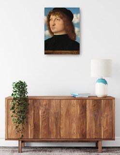 Foto 2 | Cuadro Decorativo - Retrato De Un Caballero Veneciano C. 1500- Giovanni Bellini - Fotografía - 46x61 - Fine Art Tj