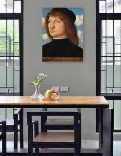Foto 4 | Cuadro Decorativo - Retrato De Un Caballero Veneciano C. 1500- Giovanni Bellini - Fotografía - 46x61 - Fine Art Tj