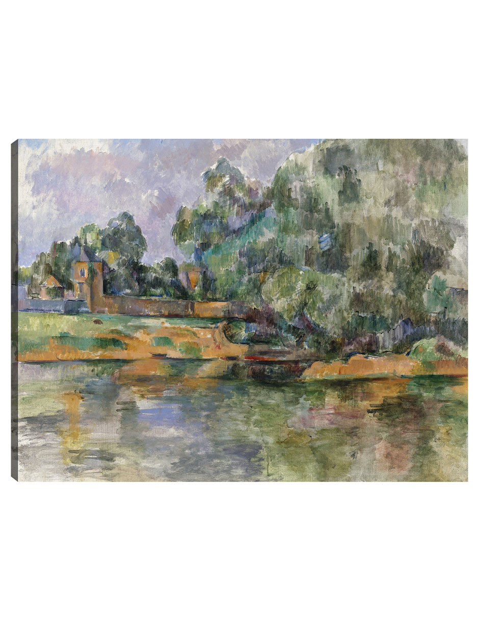 Foto 1 | Cuadro Decorativo - Orillas Del Sena En Médan (c. 1885-1890)- Paul Cézanne - Religión - 69x92 - Impresión En