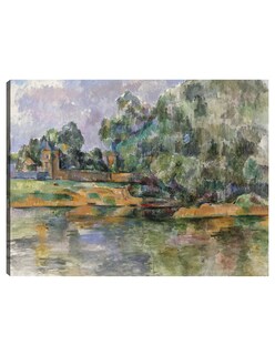 Foto 1 | Cuadro Decorativo - Orillas Del Sena En Médan (c. 1885-1890)- Paul Cézanne - Religión - 69x92 - Impresión En
